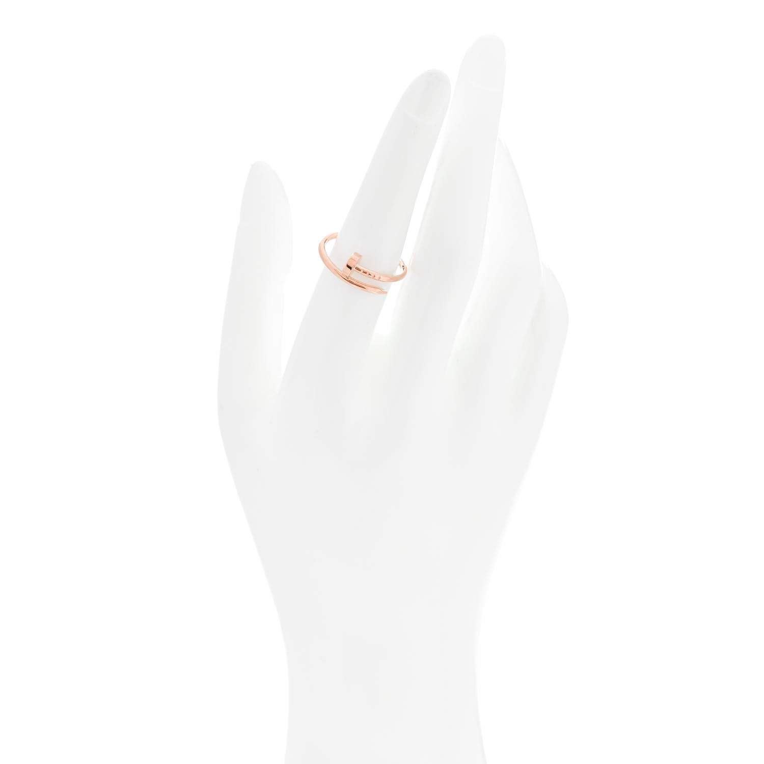 Cartier 18K Pink Gold Small Juste Un Clou Ring 54 6.75 2 of 5
