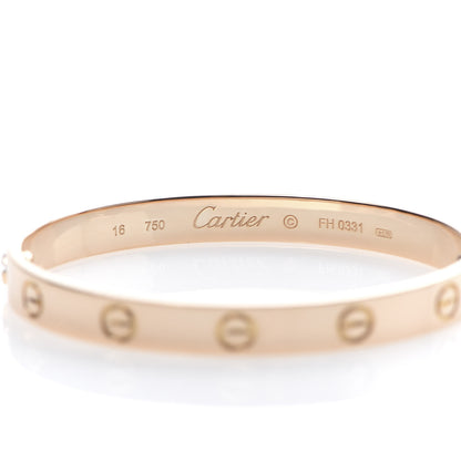 Cartier 18K Pink Gold LOVE Bracelet 16 7 of 7