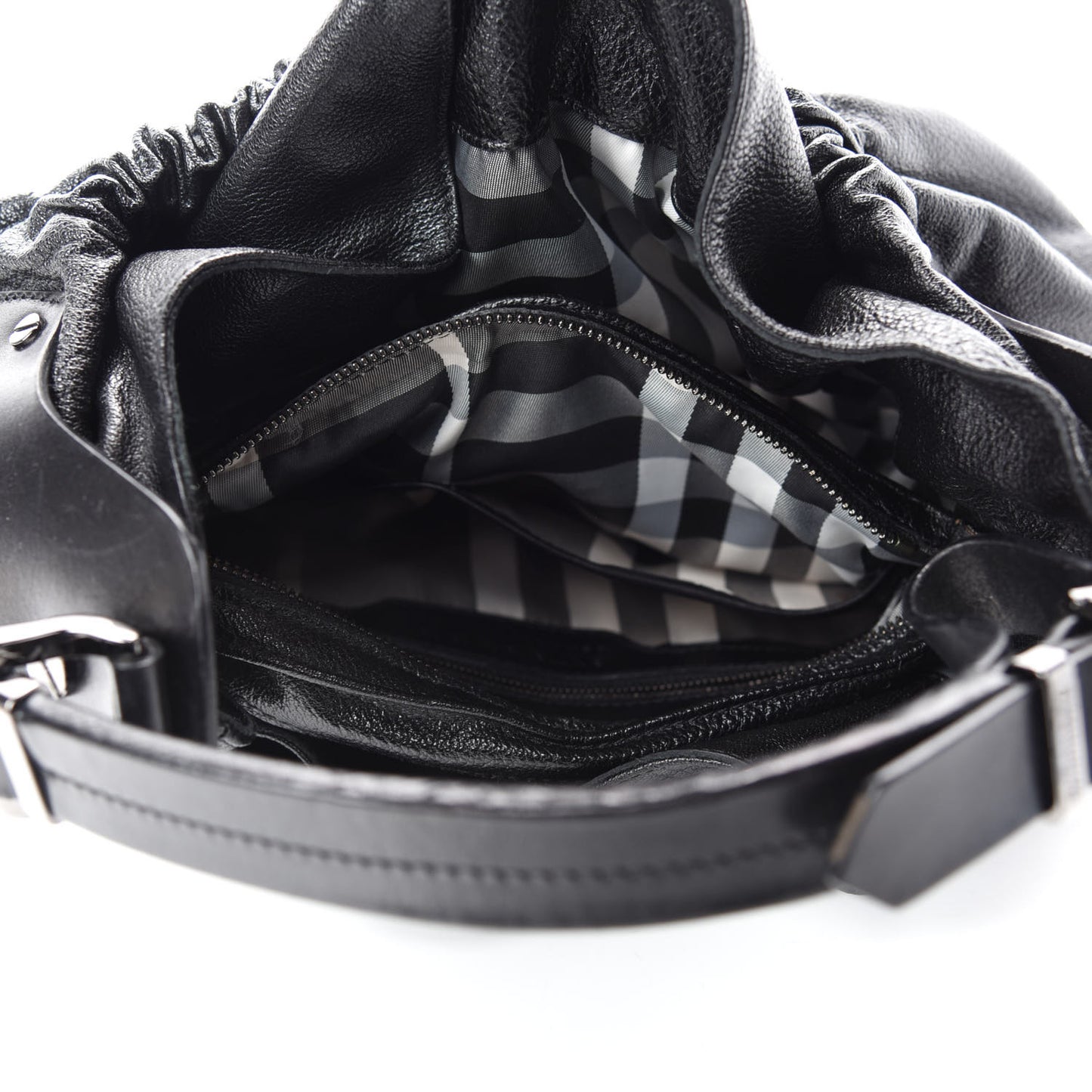 Calfskin Warrior Hobo Black