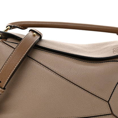 Loewe Grained Calfskin Small Puzzle Bag Sand Mink 8 of 15