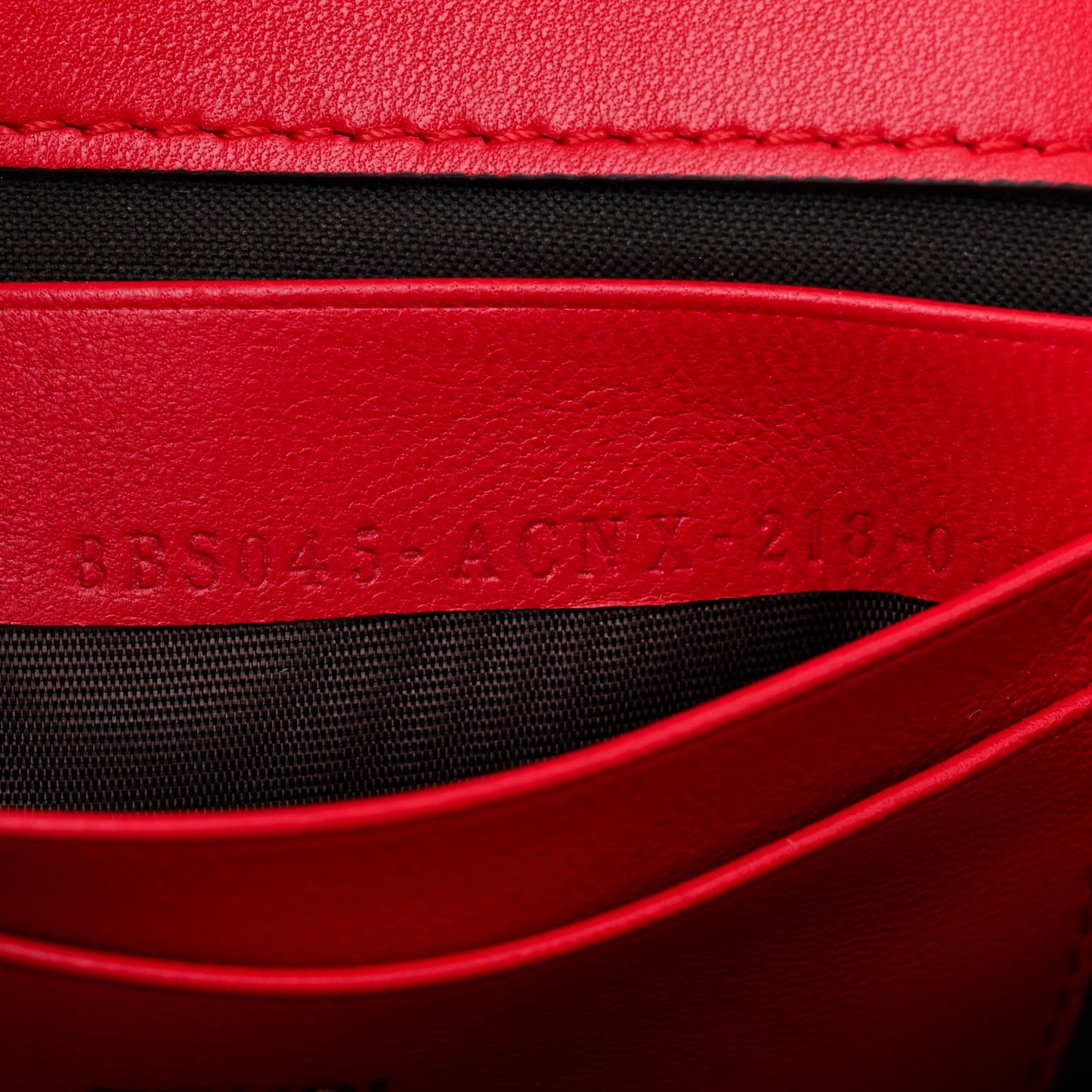 Nappa Apolo Mini Chain Baguette Red