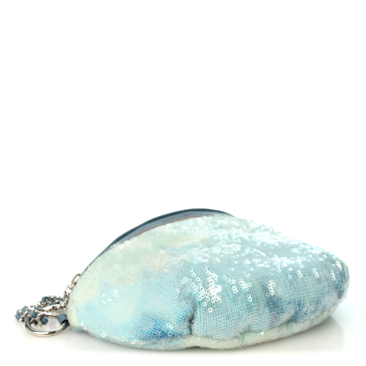 Sequin Waterfall Waist Bag Fanny Pack Light Blue