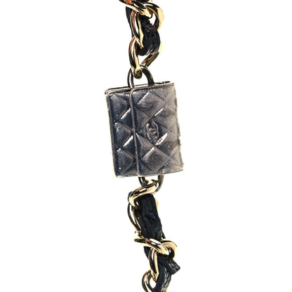 Chanel Caviar Quilted Wallet With Charms On Chain WOC Black 14 of 15