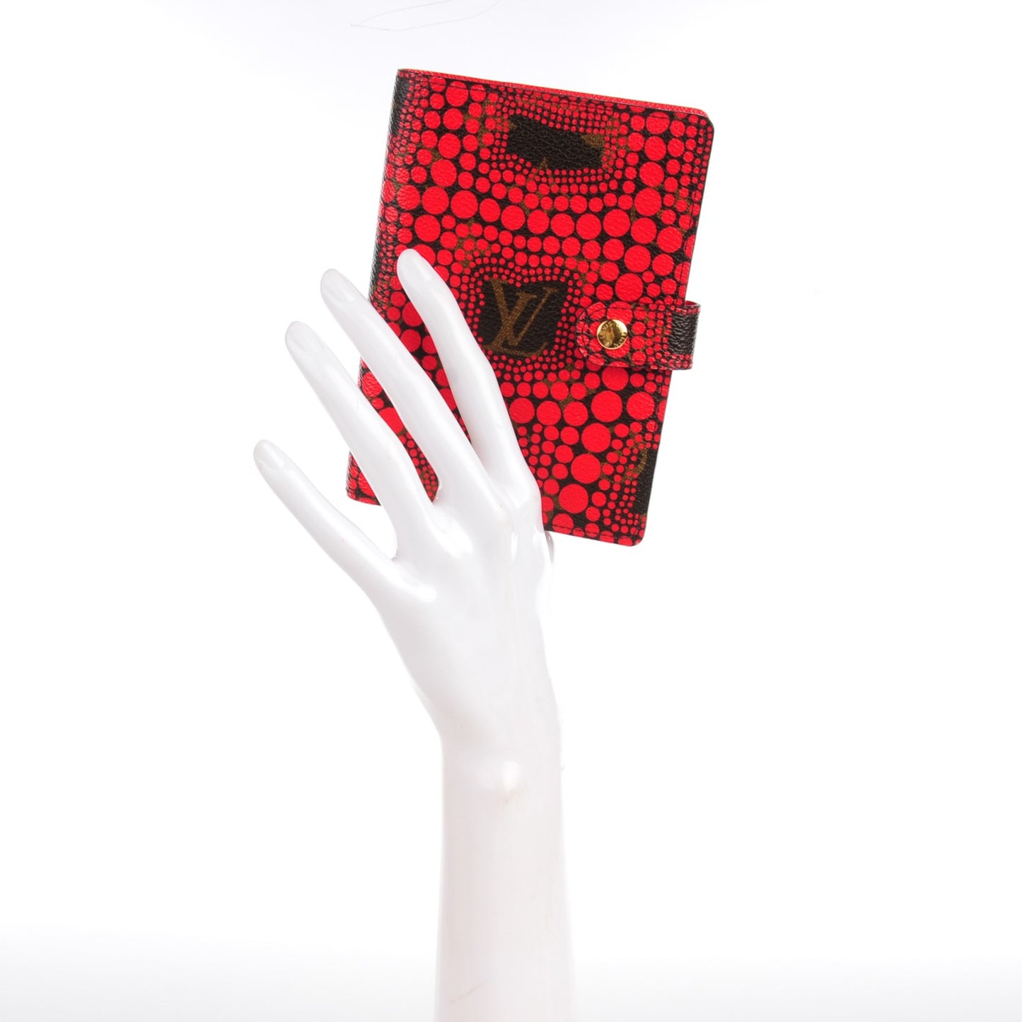 Monogram Kusama Town Small Ring Agenda Cover Red