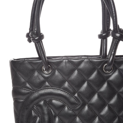 Chanel Calfskin Quilted Small Cambon Tote Black 10 of 10