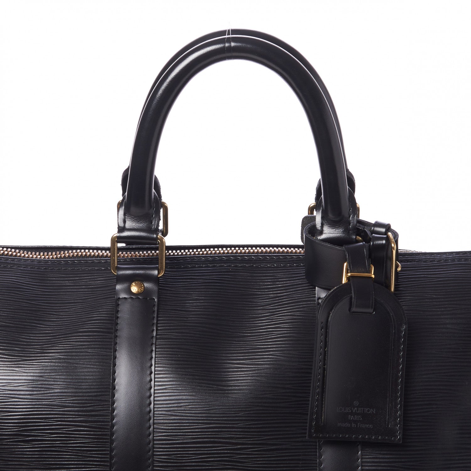 Louis Vuitton Epi Keepall 45 Black 7 of 11