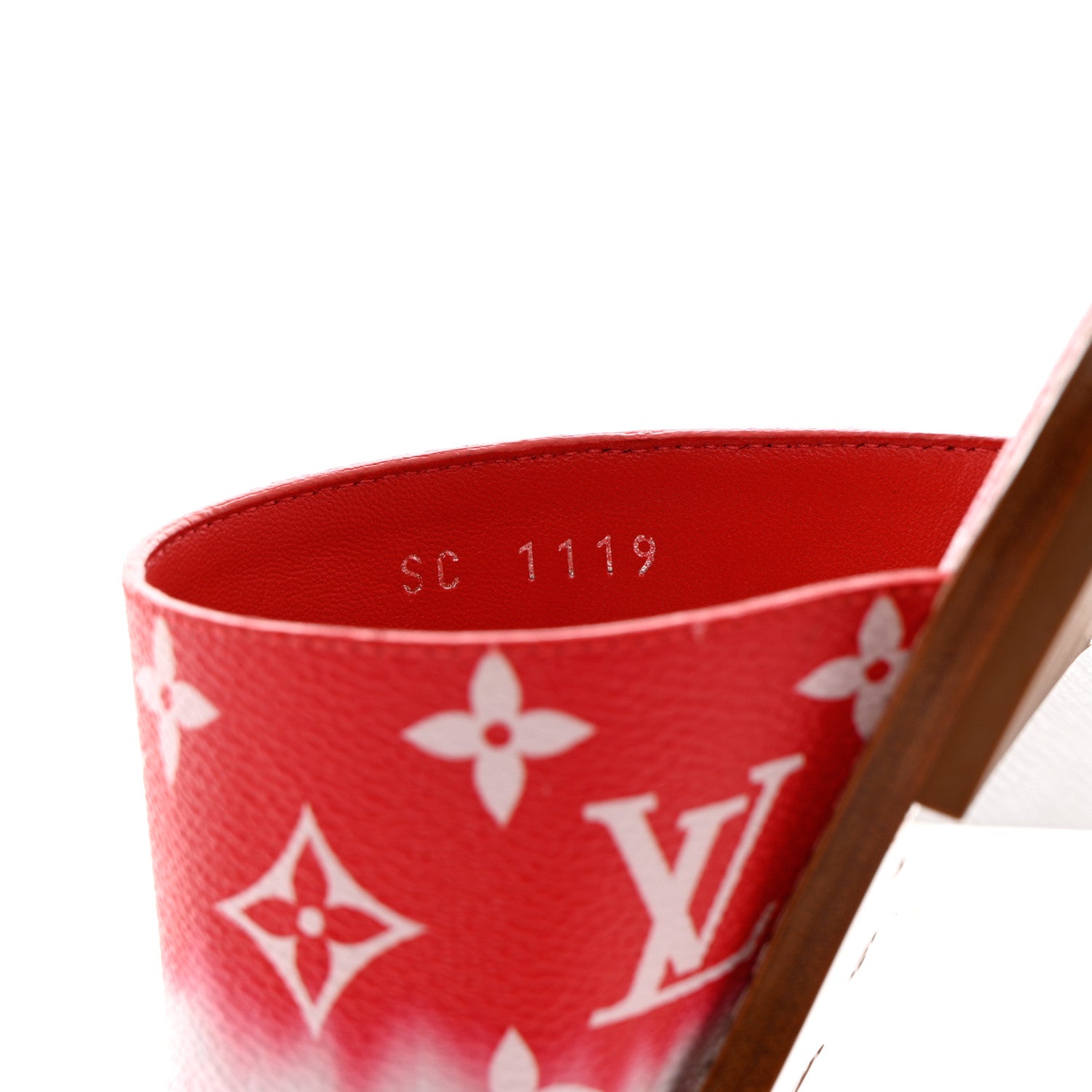 Louis Vuitton Monogram Escale Palma Sandals 37 Rouge 6 of 9