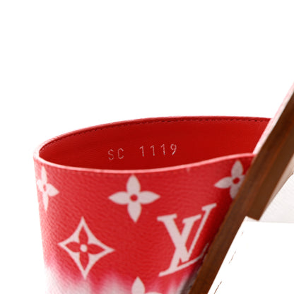 Louis Vuitton Monogram Escale Palma Sandals 37 Rouge 6 of 9