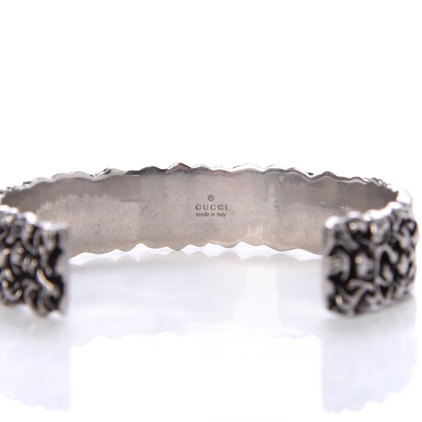 Metal Lion Mane Cuff Bracelet Aged Silver