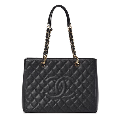 Chanel Caviar Quilted Grand Shopping Tote GST Black 1 of 11