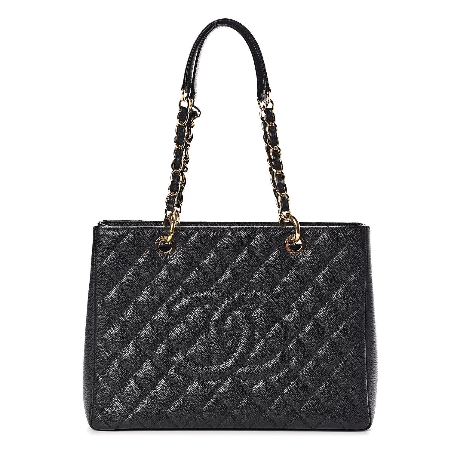 Chanel Caviar Quilted Grand Shopping Tote GST Black 1 of 11