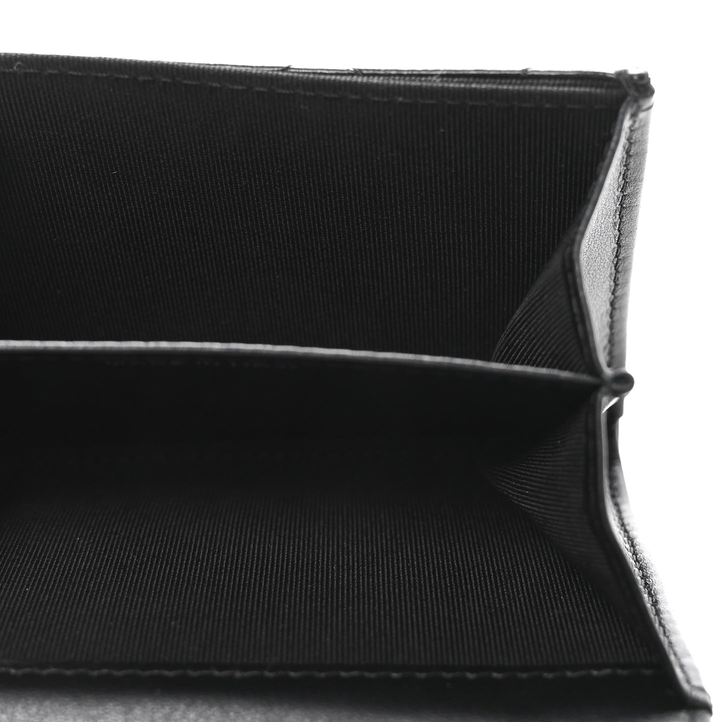 Aged Calfskin Quilted Reissue Flap Card Holder Wallet So Black