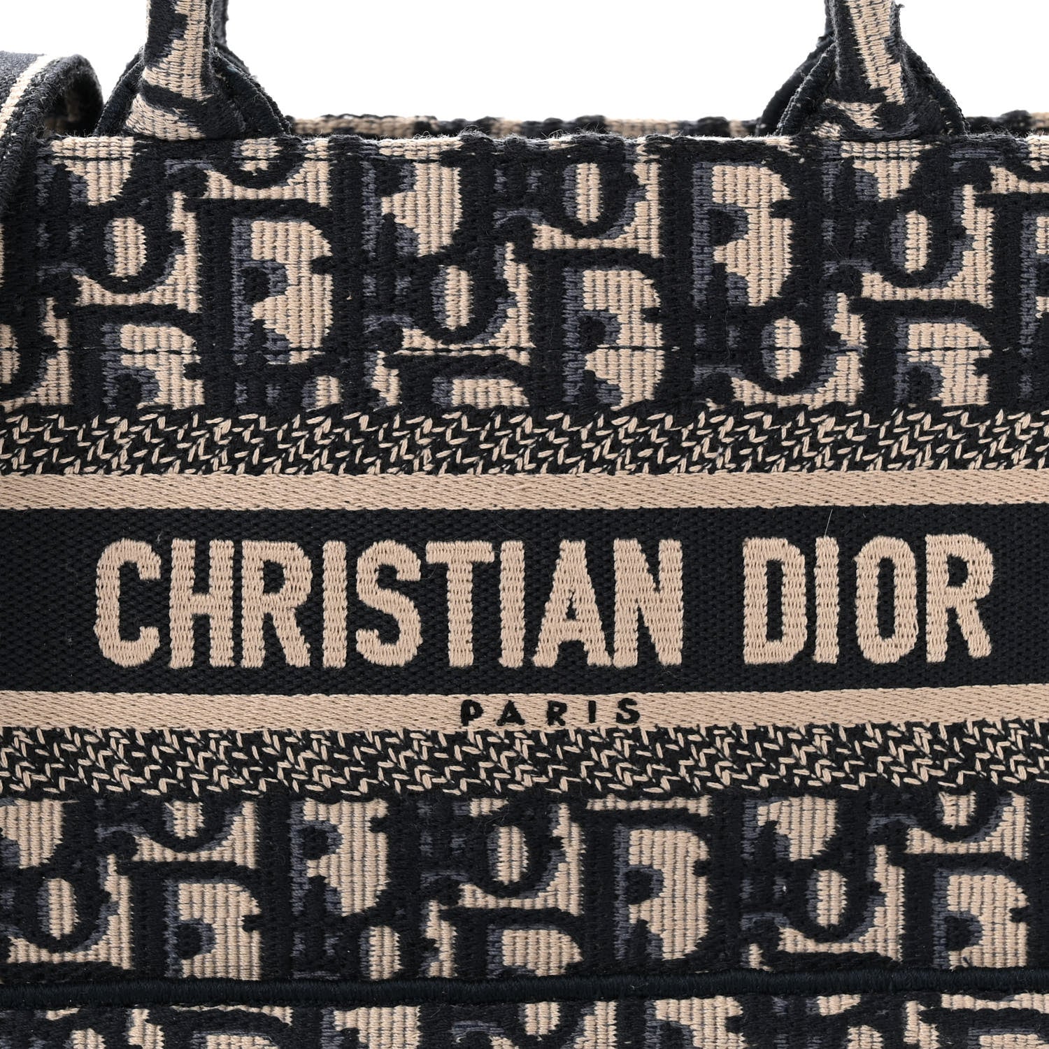 Christian Dior Oblique Mini Book Tote With Strap Blue Multicolor 8 of 10