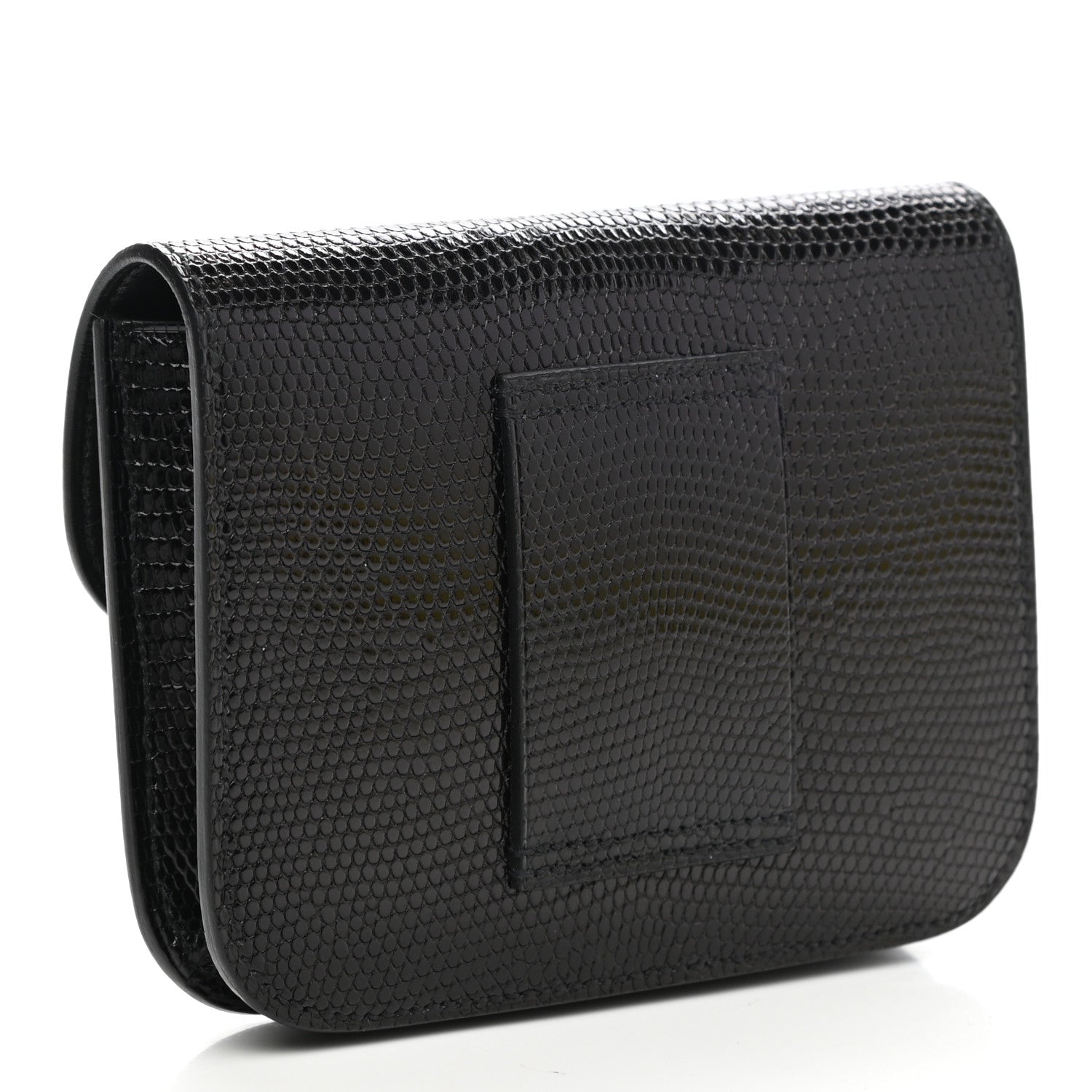 Hermes Lizard Constance Slim Wallet Black 3 of 7