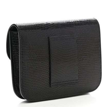 Hermes Lizard Constance Slim Wallet Black 3 of 7