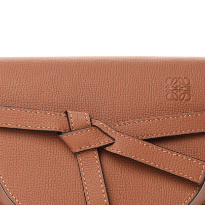 Loewe Pebble Grain Calfskin Mini Gate Dual Bag Tan 10 of 10