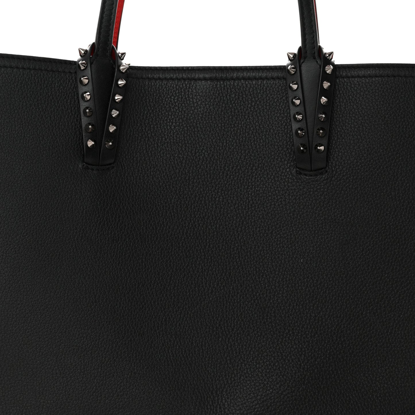 Calfskin Spikes East West Cabata Tote Black