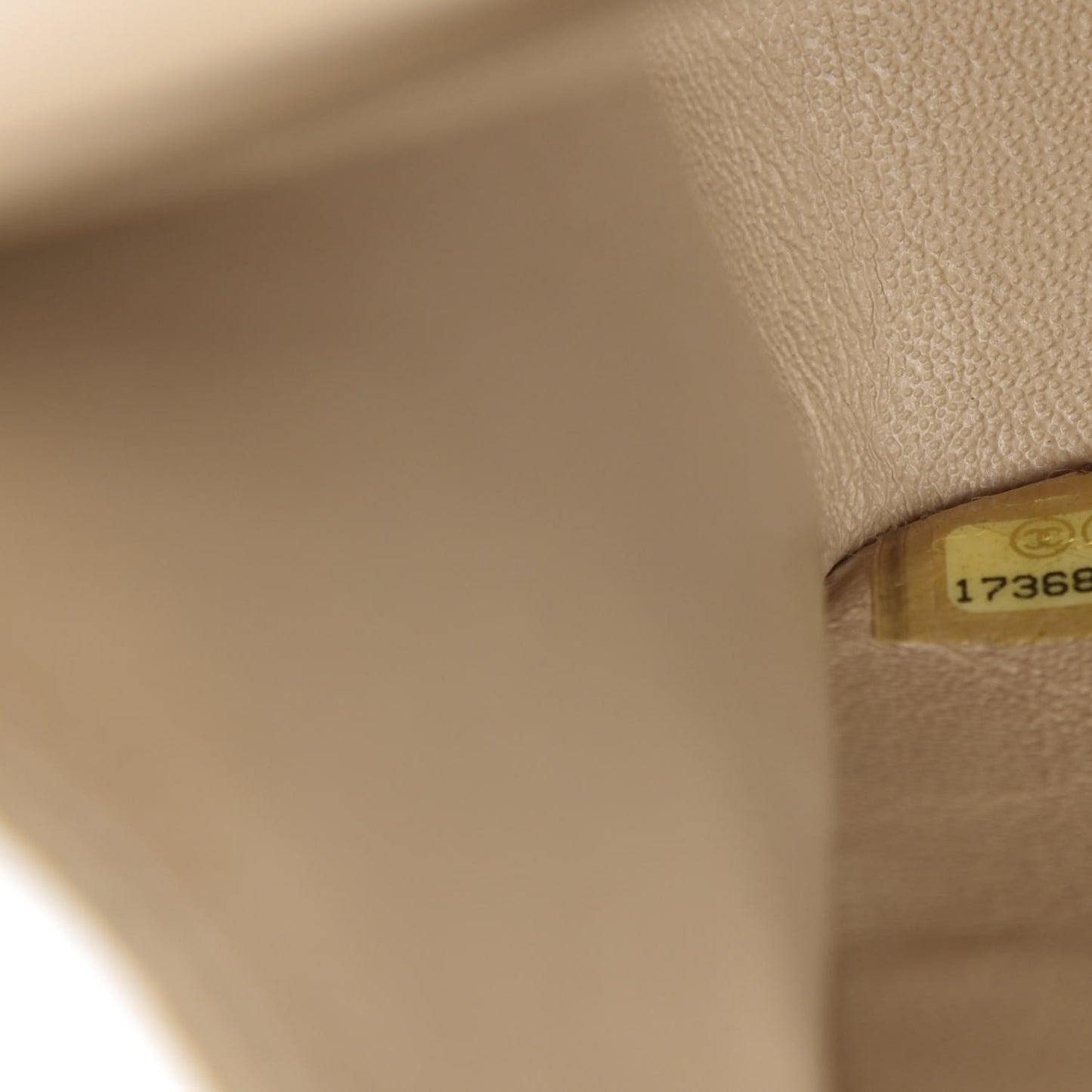 Caviar Quilted Jumbo Double Flap Beige