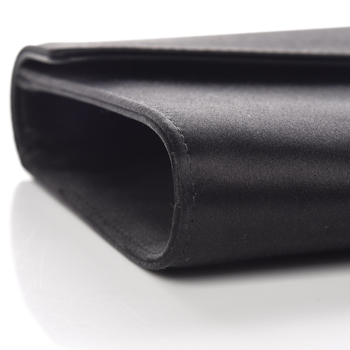 Satin Dionysus Clutch Black
