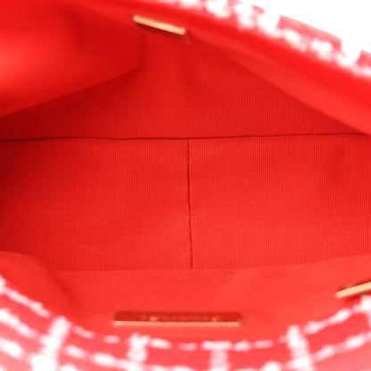 Chanel Tweed Quilted Medium Chanel 19 Flap Red White 5 of 10