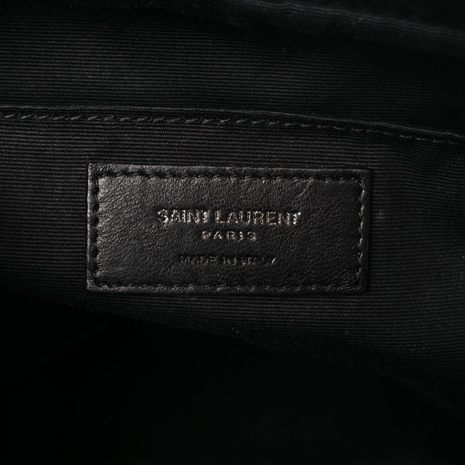 Saint Laurent Calfskin Matelasse Monogram Lou Camera Bag Black 6 of 10