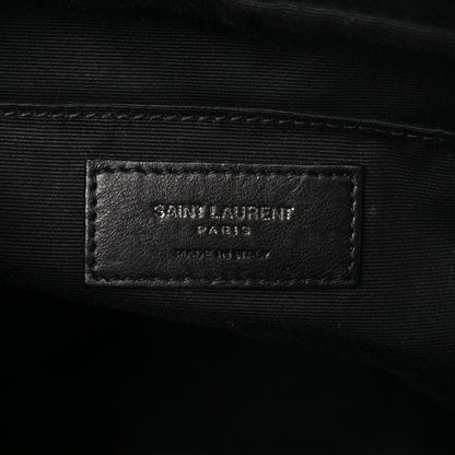 Saint Laurent Calfskin Matelasse Monogram Lou Camera Bag Black 6 of 10