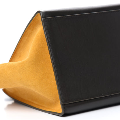 Celine Smooth Calfskin Suede Medium Tri-Color Trapeze Mustard 6 of 13