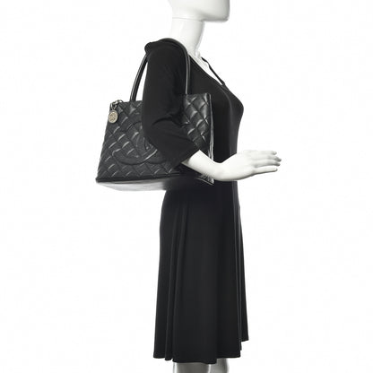 Chanel Caviar Quilted Medallion Tote Black 2 of 10