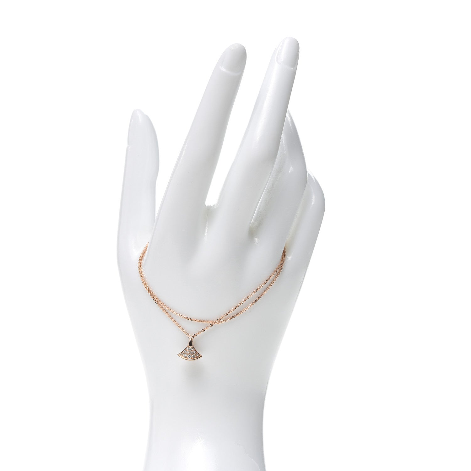 Bulgari 18K Rose Gold Diamond Divas' Dream Bracelet 4 of 12