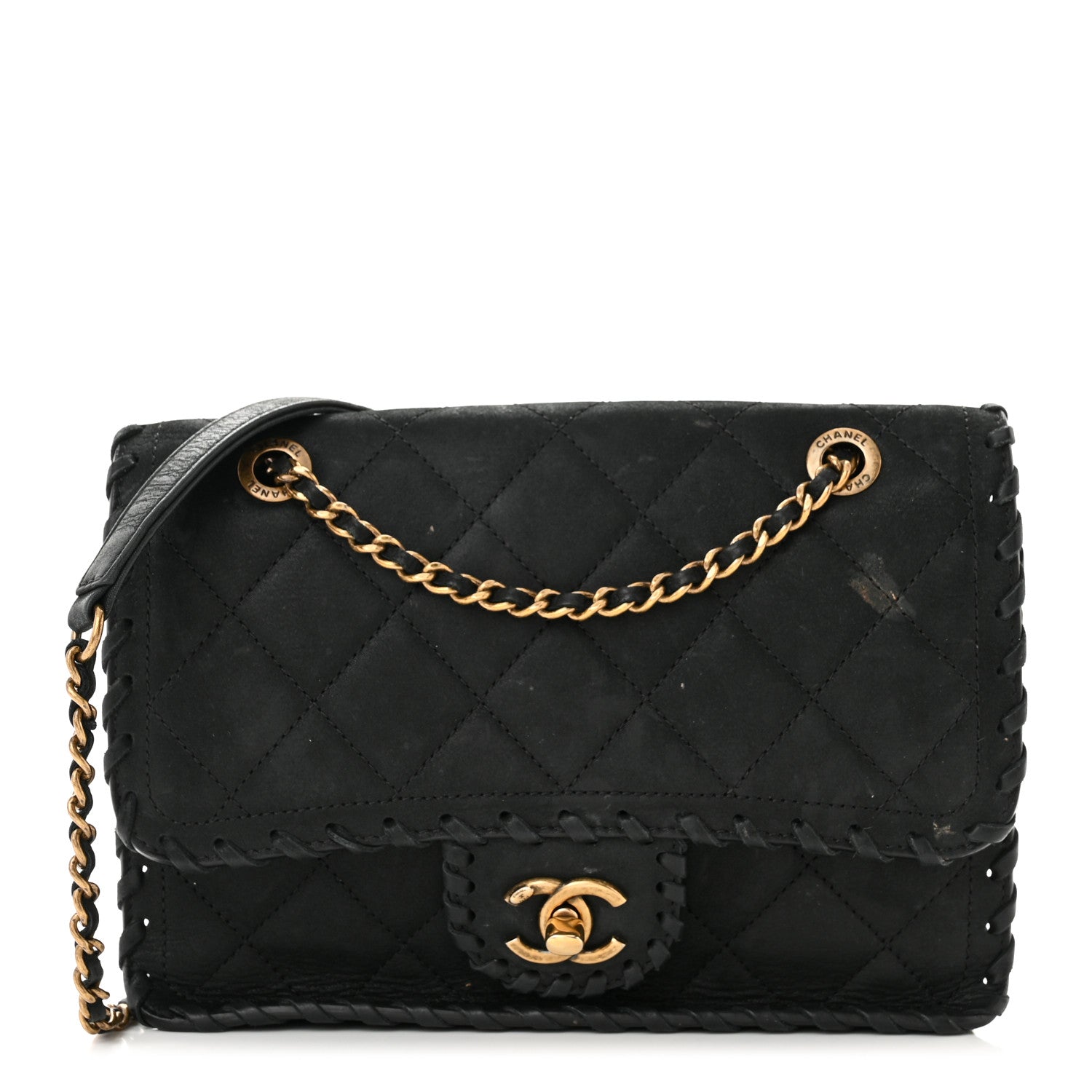 Chanel Iridescent Calfskin Small Happy Stitch Flap Black 1 of 14