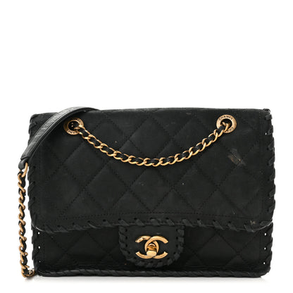 Chanel Iridescent Calfskin Small Happy Stitch Flap Black 1 of 14