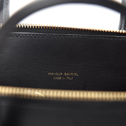 Mansur Gavriel Calfskin Mini Travel Crossbody Bag Black Flamma 8 of 9