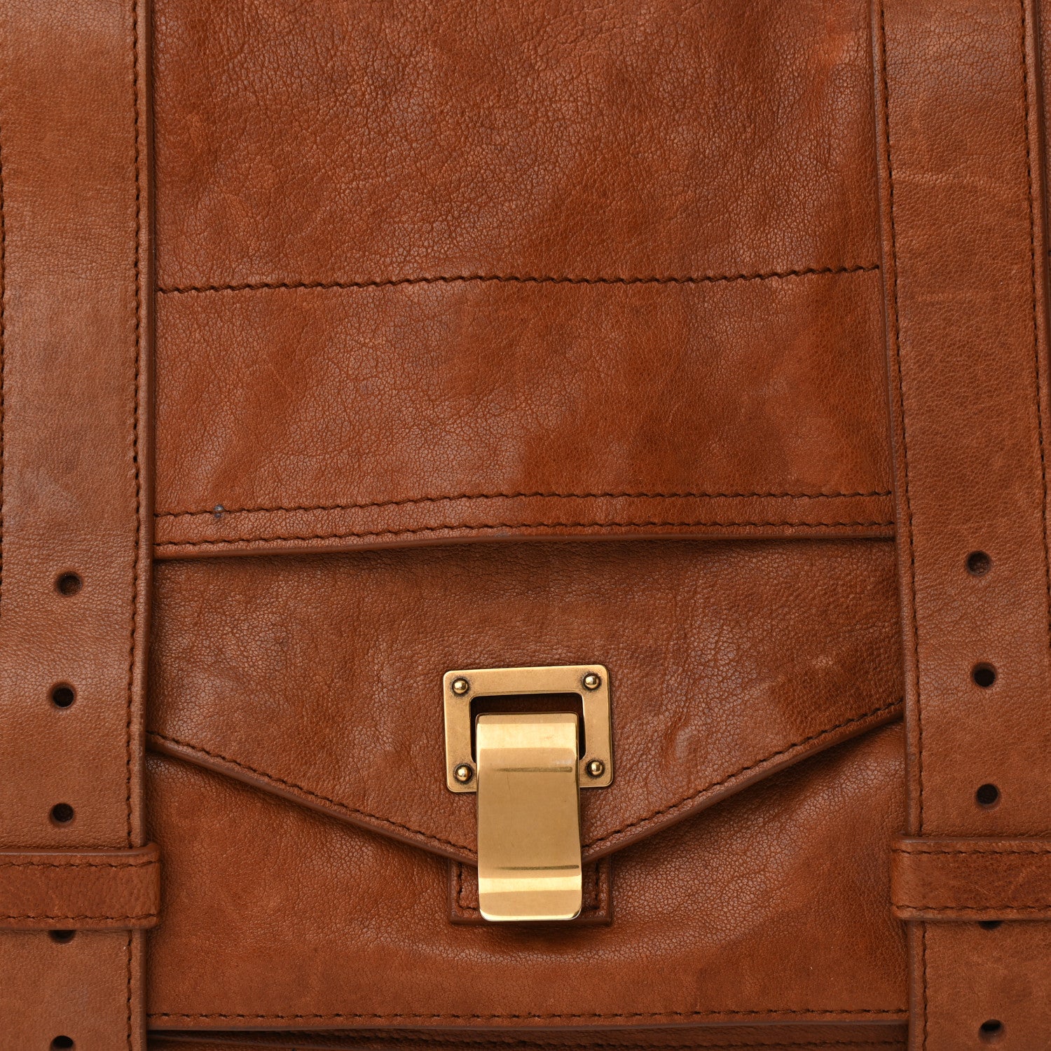Proenza Schouler Lambskin Large PS1 Satchel Saddle 6 of 16