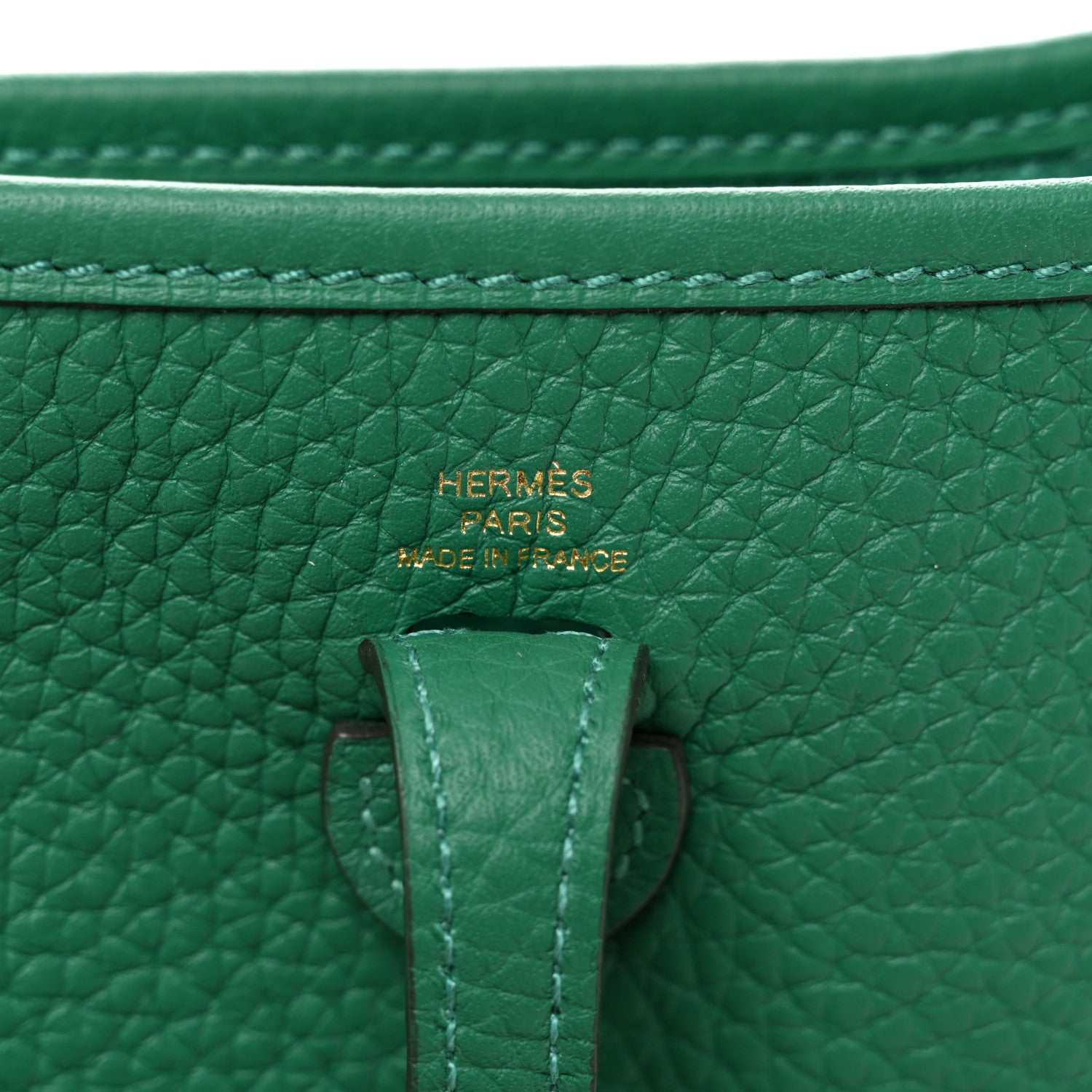 Hermes Taurillon Clemence Evelyne TPM Vert Vertigo 6 of 11
