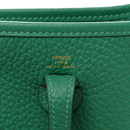 Hermes Taurillon Clemence Evelyne TPM Vert Vertigo 6 of 11