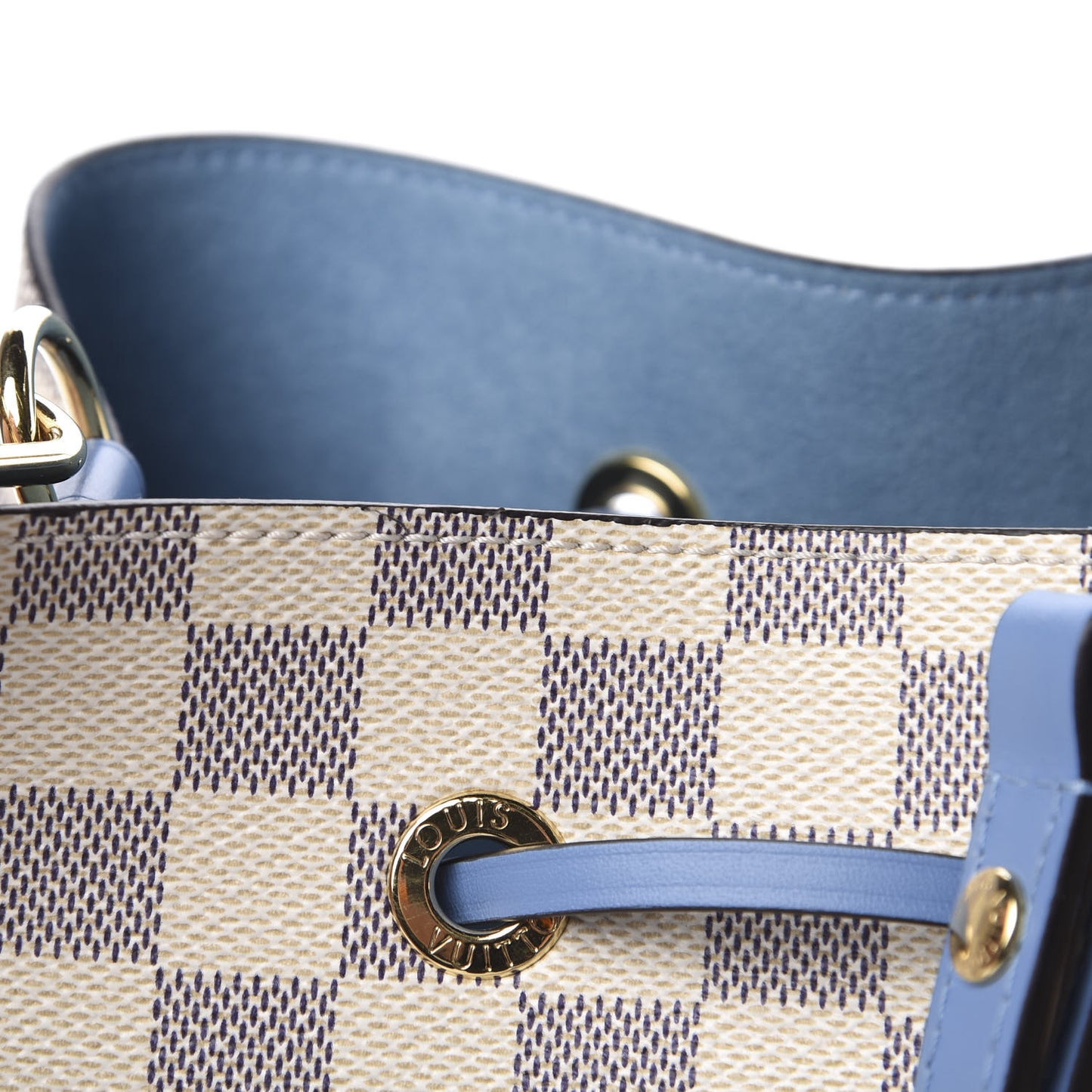 Damier Azur Neonoe MM Bleuet