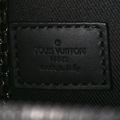 Louis Vuitton Monogram Taurillon Soft Trunk Backpack Pouch Bag Charm Key Ring Black 6 of 10