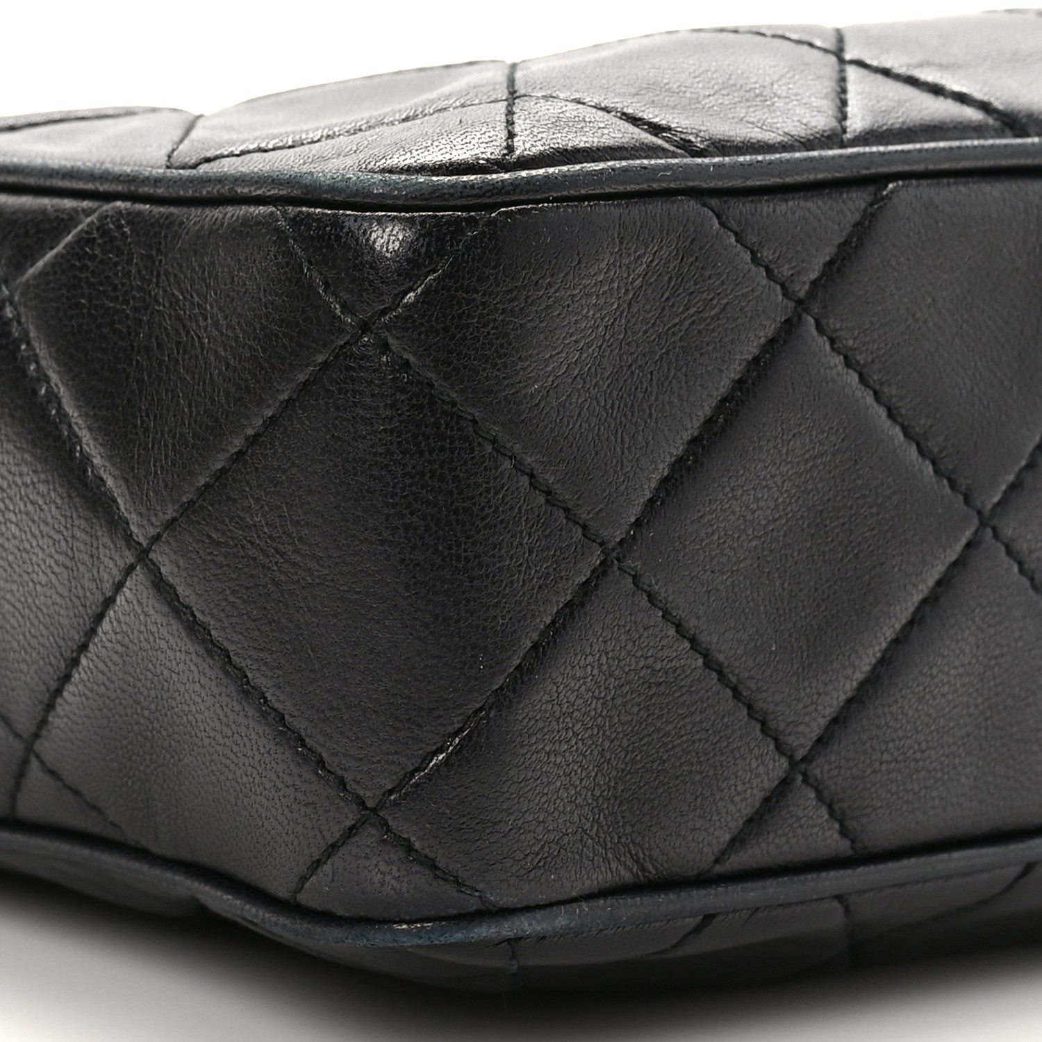 Chanel Lambskin Quilted Camera Case Black 8 of 9