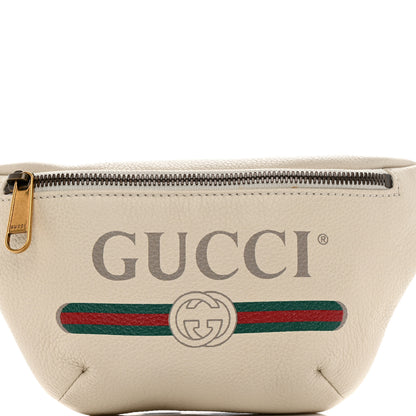 Gucci Grained Calfskin Small Logo Belt Bag White 8 of 11