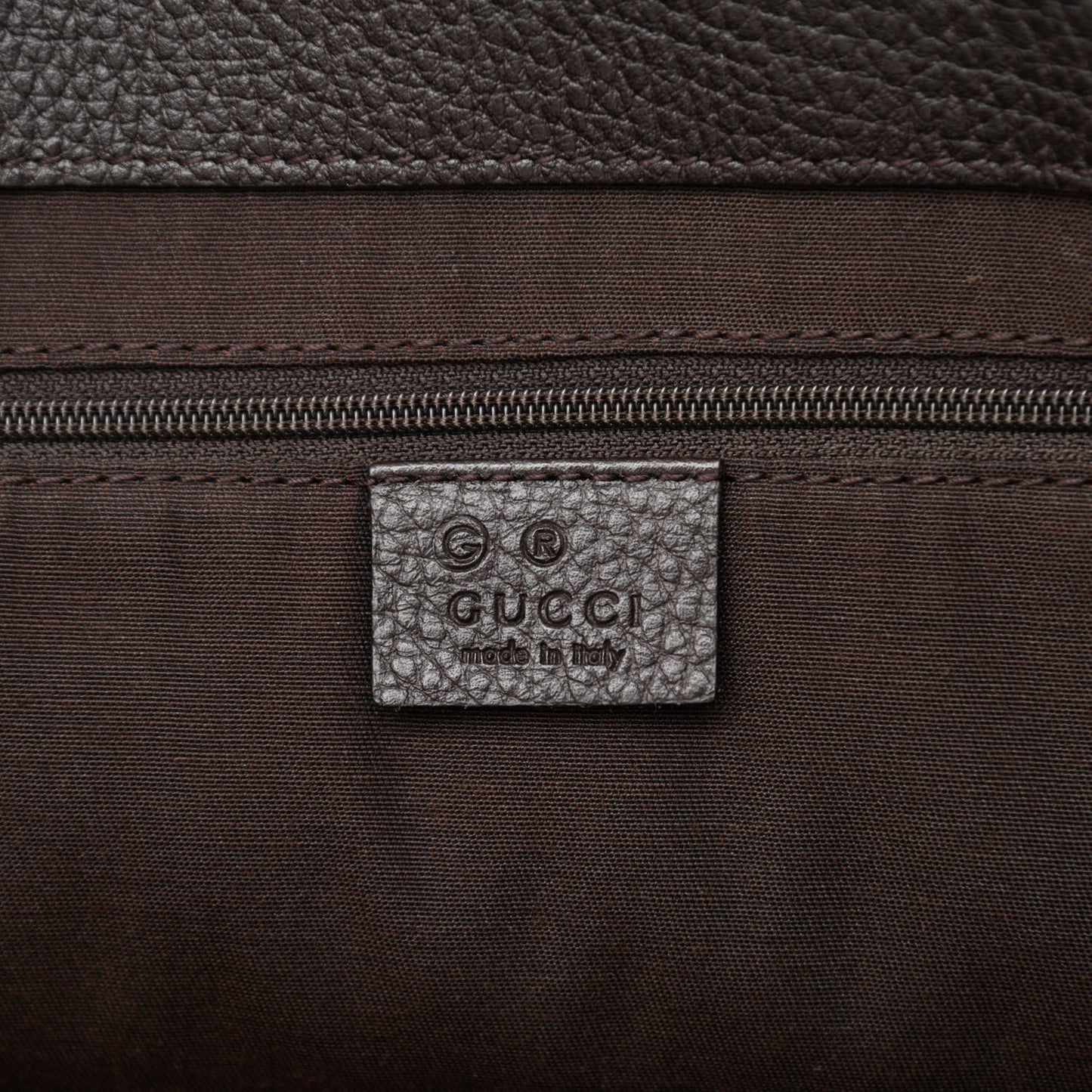 Monogram Crest Tote Brown