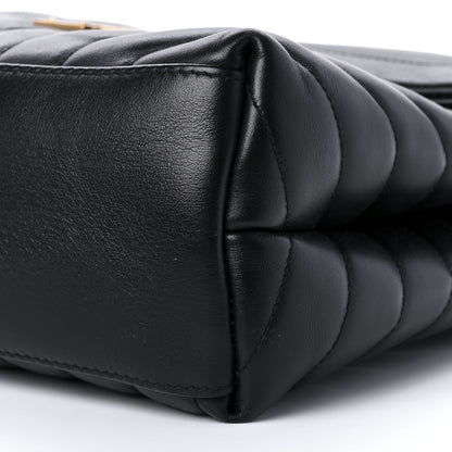 Saint Laurent Calfskin Y Quilted Monogram Medium Loulou Chain Satchel Black 10 of 10