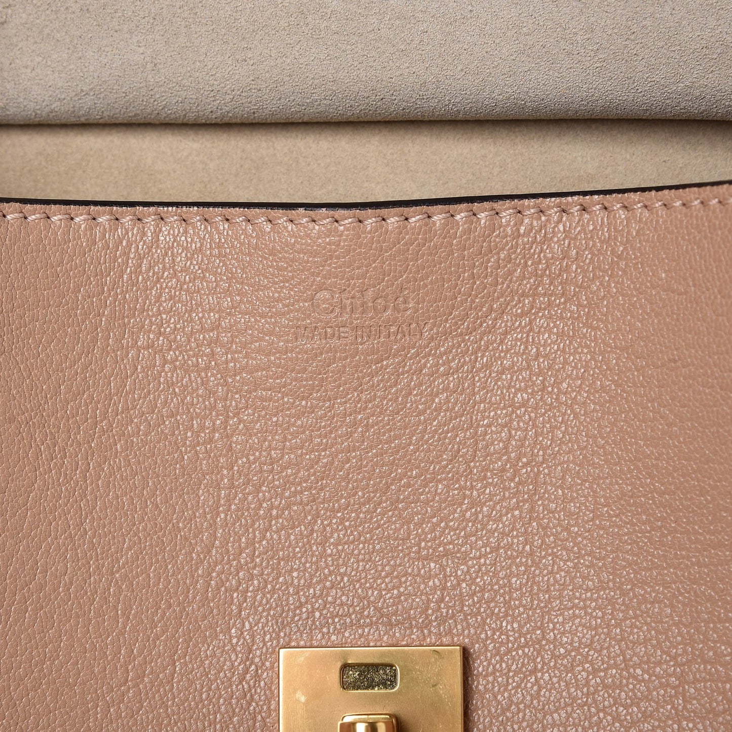 Grained Goatskin Drew Shoulder Bag Biscotti Beige
