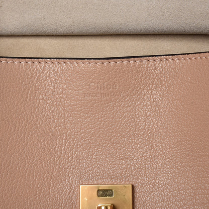 Chloe Grained Goatskin Drew Shoulder Bag Biscotti Beige 6 of 7