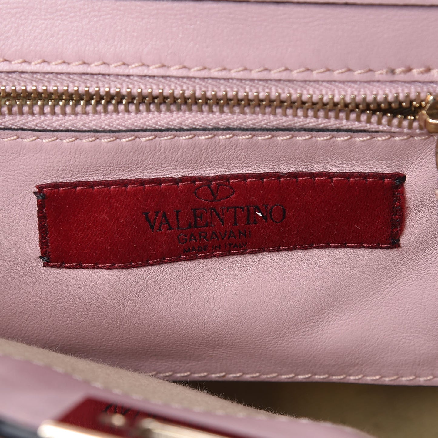 Vitello Mini Rockstud Tote Water Rose