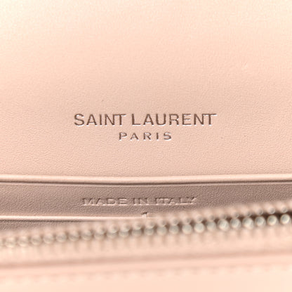 Saint Laurent Smooth Calfskin Classic Monogram Kate Tassel Chain Wallet Nude Powder 6 of 13