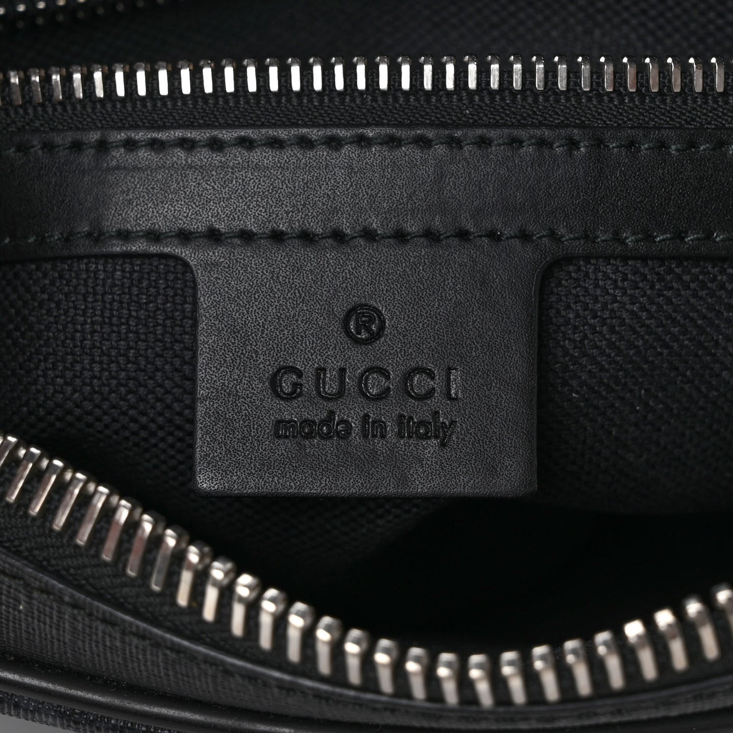 Soft GG Supreme Monogram Web Belt Bag Black Grey