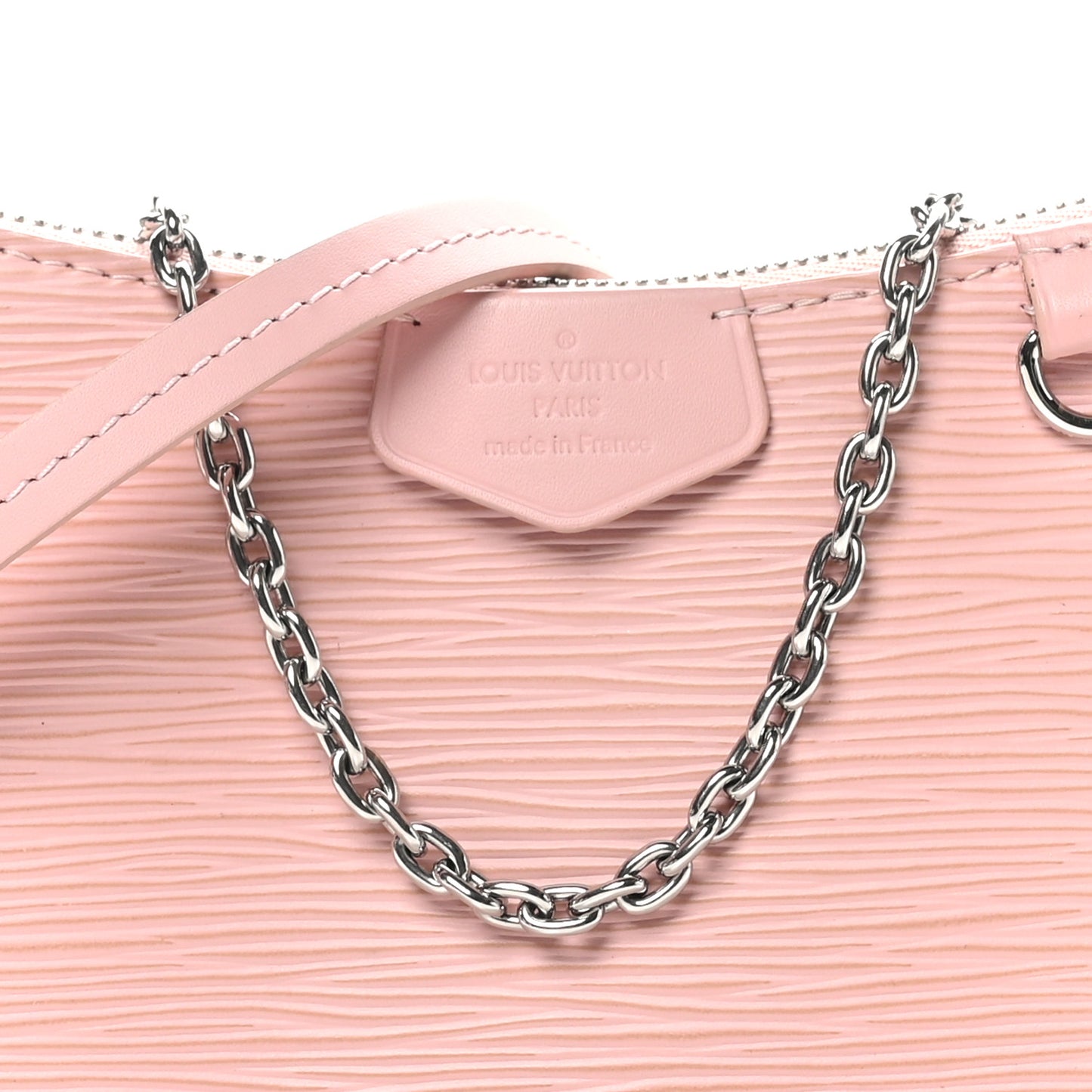 Epi Easy Pouch On Strap Rose Ballerine