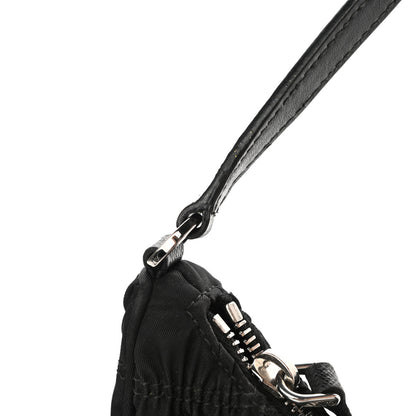 Prada Tessuto Nylon Gaufre Shoulder Bag Black 12 of 12