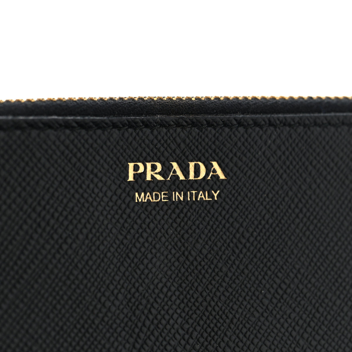 Saffiano Metal Tab Wallet Black