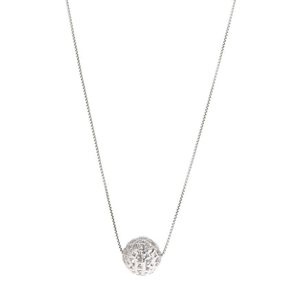 David Yurman Sterling Silver Diamond Star Orb Tapestry Necklace 1 of 7